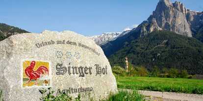 suche - Shuttle Dienst - Trentino-Südtirol - Hofeinfahrt Singerhof - Singerhof - Urlaub auf dem Bauernhof