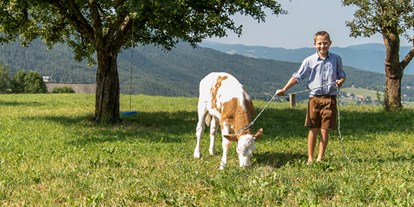suche - Kastelruth - Italien - Simon und sein Kälbchen - Singerhof - Urlaub auf dem Bauernhof