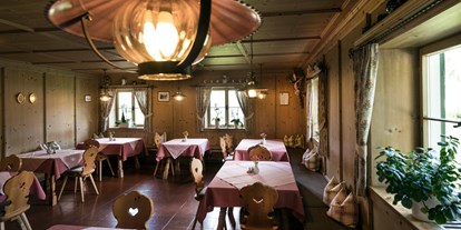 suche - Hunde erlaubt - Italien - Speisesaal in Zirmholz - Gasthof Tschötscherhof