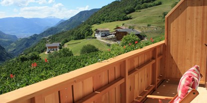 suche - Außenpool - Trentino-Südtirol - Aussicht Balkon - Ferienbauernhof Masunerhof