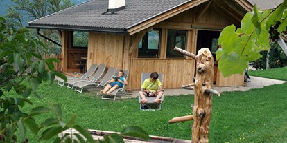 suche - Terrasse - Trentino-Südtirol - Gartenhäuschen mit Liegewiese - Bauernhof Obermalid
