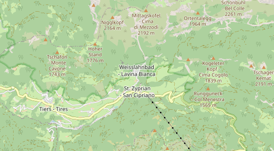 Unterkunft auf Karte