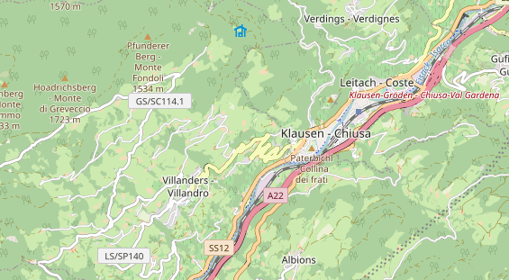 Unterkunft auf Karte