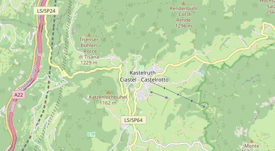 Unterkunft auf Karte