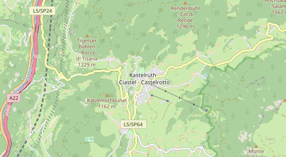 Unterkunft auf Karte