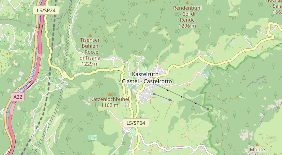 Unterkunft auf Karte