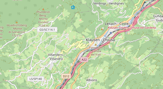 Unterkunft auf Karte