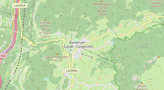 Unterkunft auf Karte