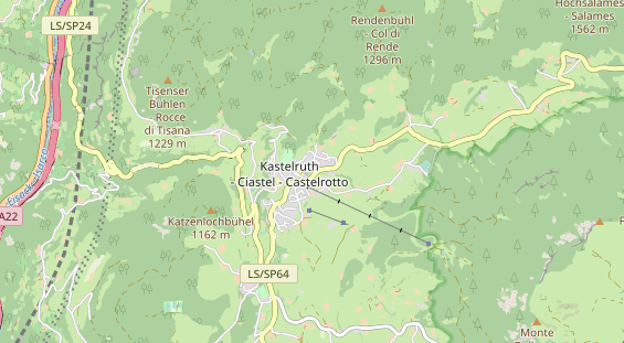 Unterkunft auf Karte