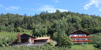 suche - Terrasse - Völs am Schlern - Masunerhof in Völser Aicha - Ferienbauernhof Masunerhof
