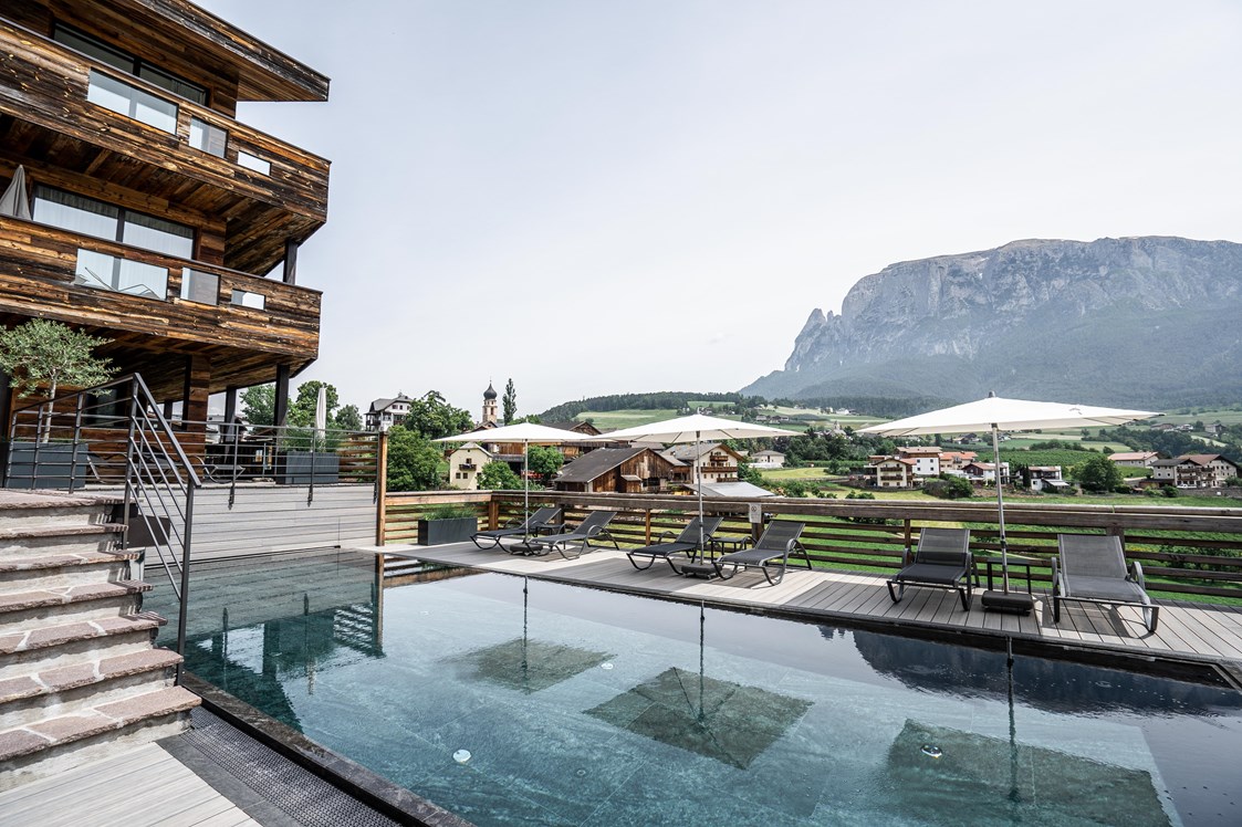 Unterkunft: Pool mit Ausblick - Residence Chalet Simonazzi