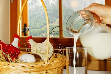 Unterkunft: Hofeigene Produkte: frische Milch, Eier und Naturjoghurt - Singerhof - Urlaub auf dem Bauernhof