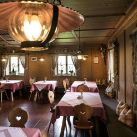 Unterkunft: Speisesaal in Zirmholz - Gasthof Tschötscherhof